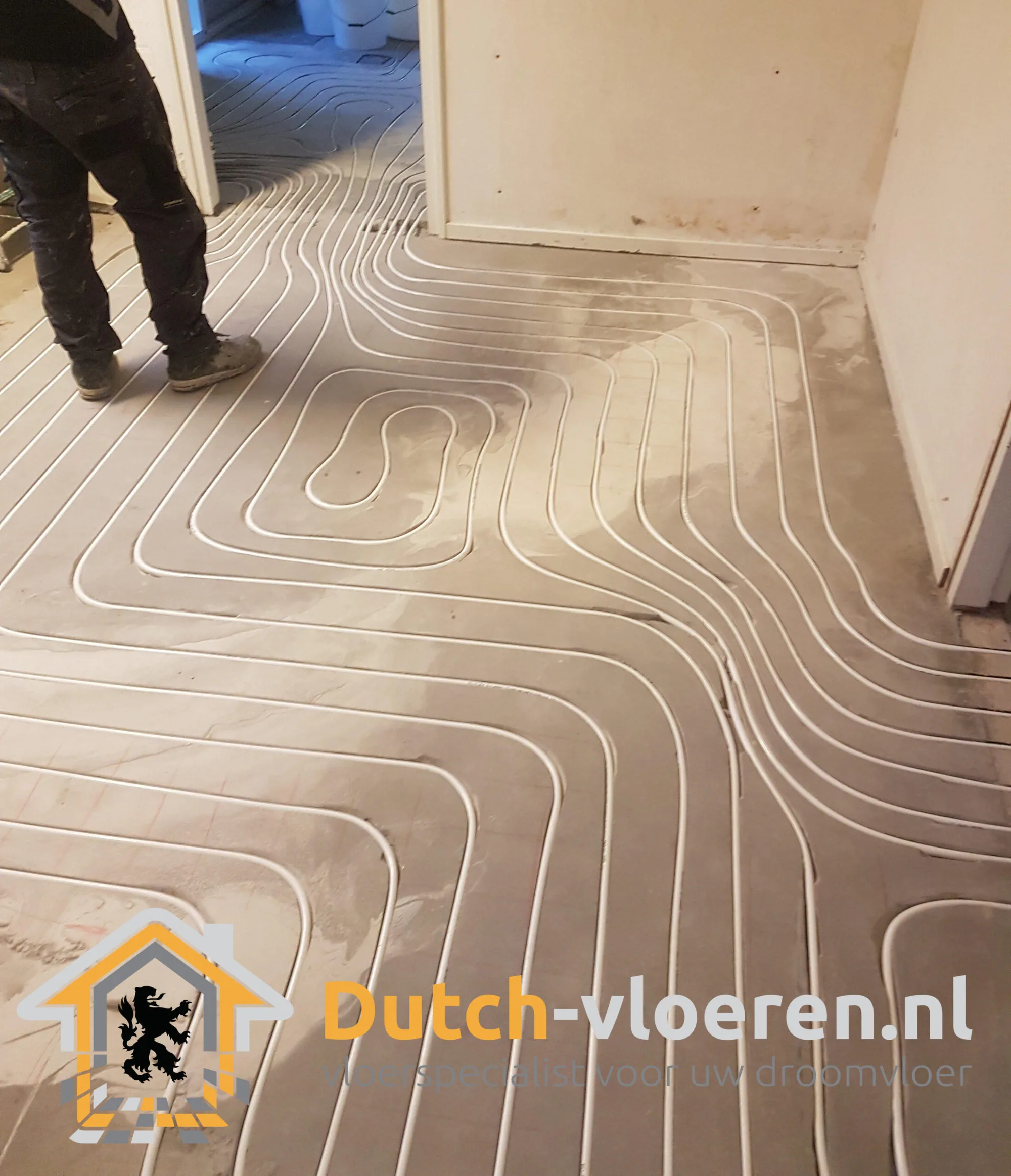 Voorbeeld van een leefbeton gietvloer